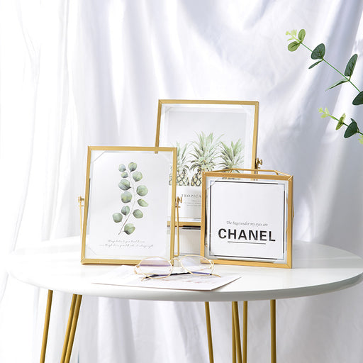 Glass photo frame clip