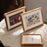 Solid Wood Photo Wash Made Photo Frame Simple 6 Family Portrait Small Wall Hanging Picture Frame Photo Frame Decoration Walnut